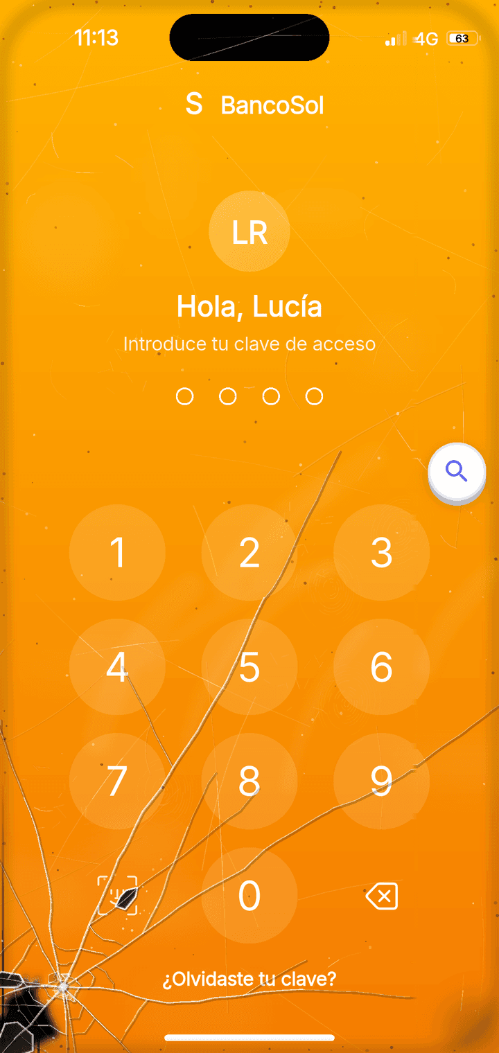 Bank on the found phone